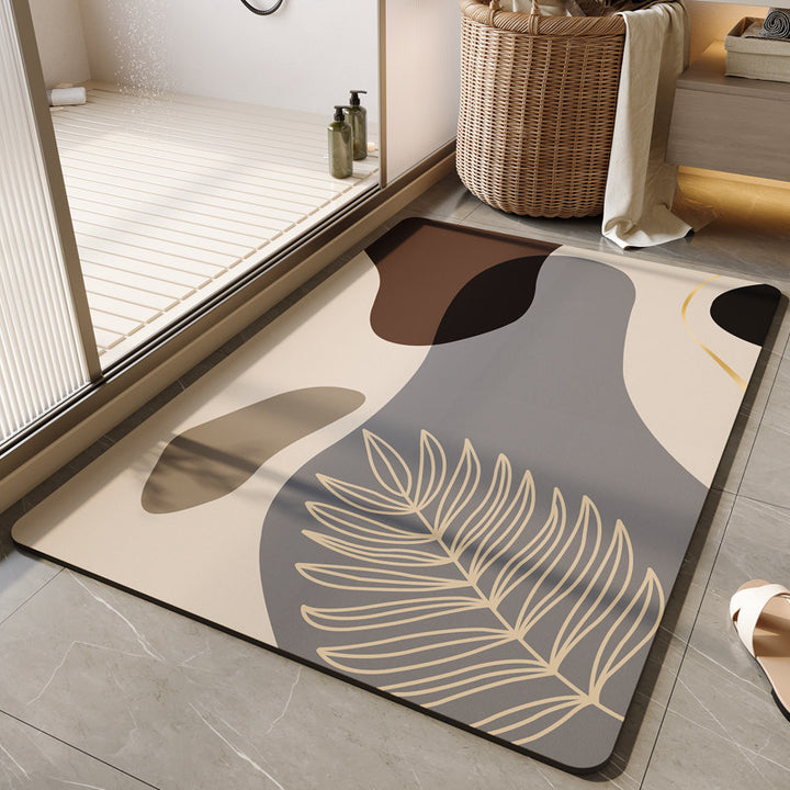 Decorative Floral Bath Mat Kalsten