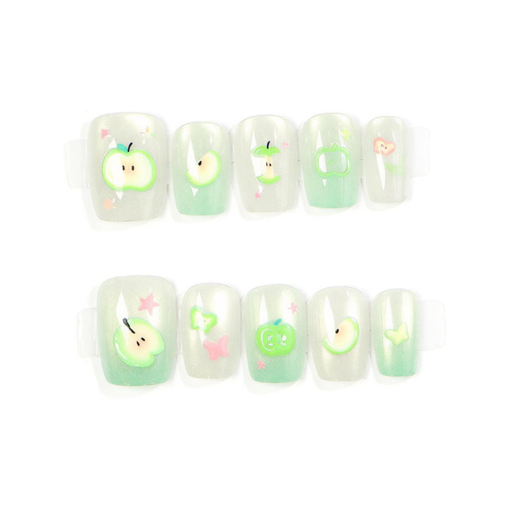 Whimsical Nature-Inspired Press-On Nail Art Set Kalsten