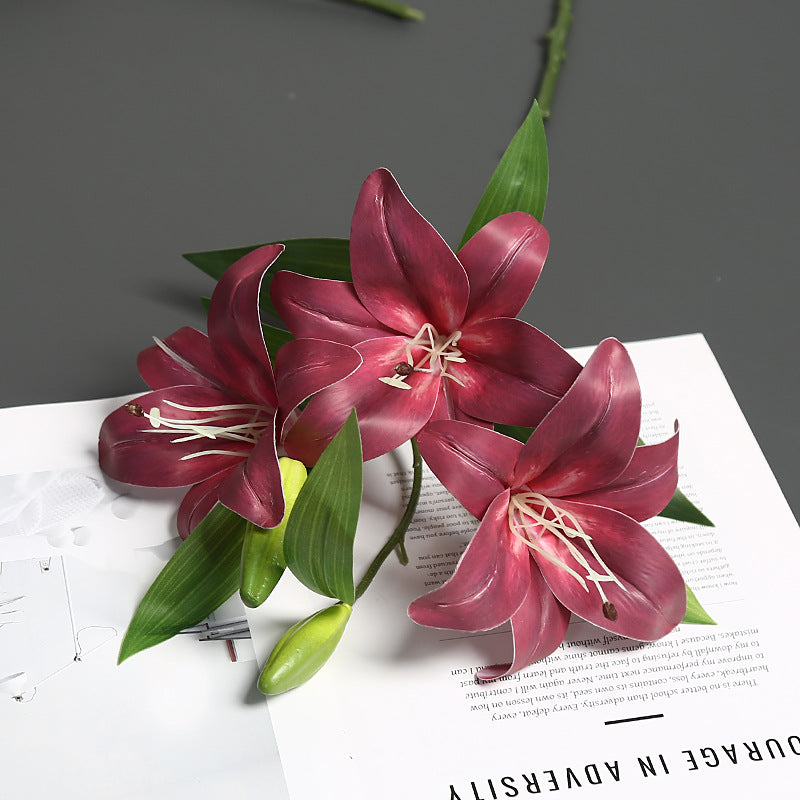 Lifelike Lily Stem Arrangement