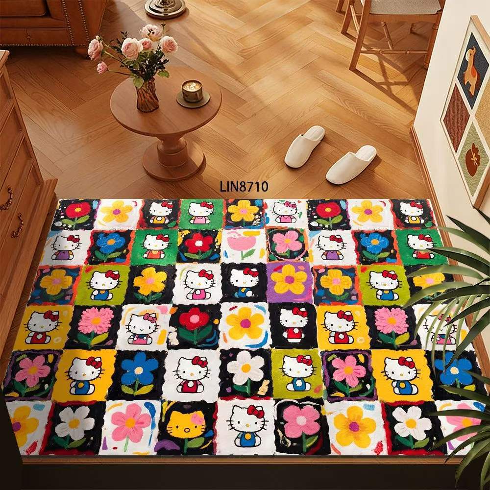 Floral Pattern Decorative Floor Mat Kalsten