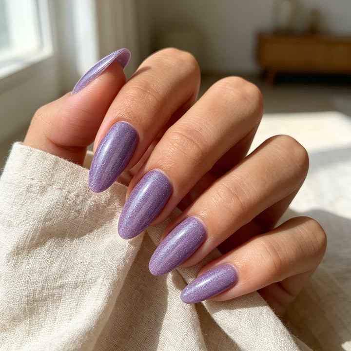 Sparkling Long Stiletto Press-On Nails Kalsten