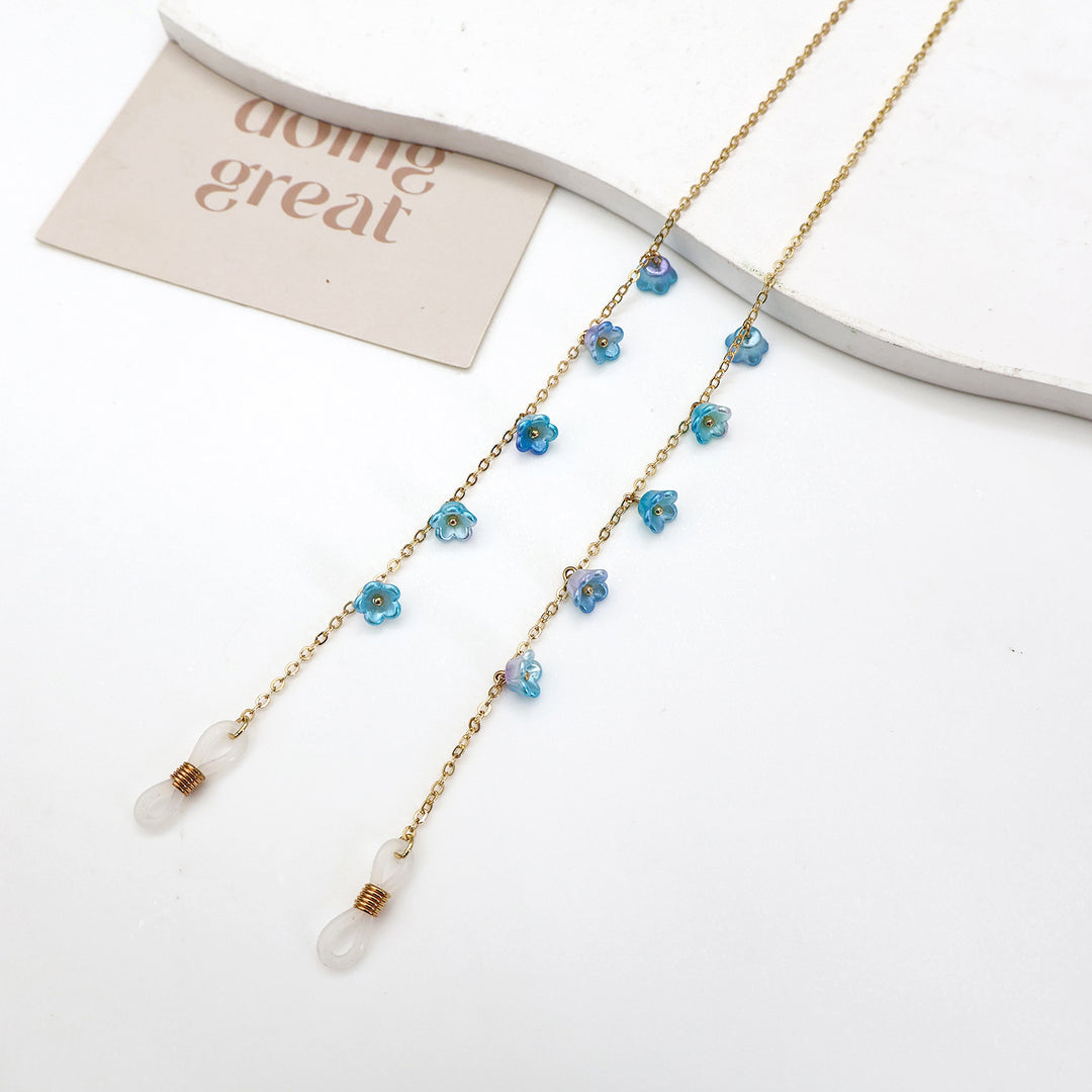 Floral Embellished Eyewear Chain Kalsten