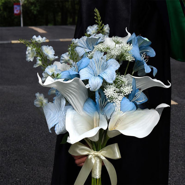 Elegant Faux Floral Bouquets with Realistic Accents