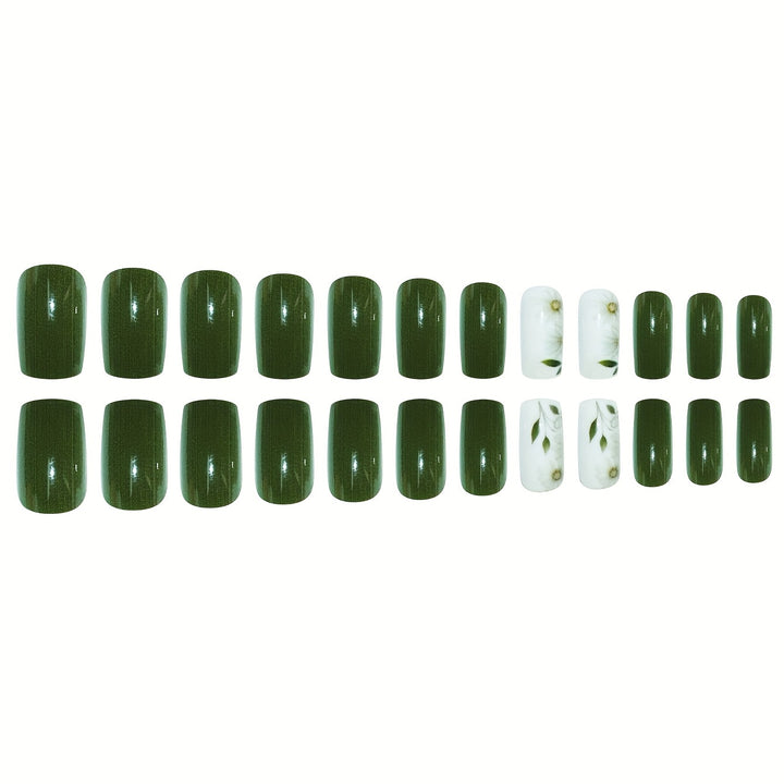 Elegant Floral Embellished Press-On Nail Set Kalsten