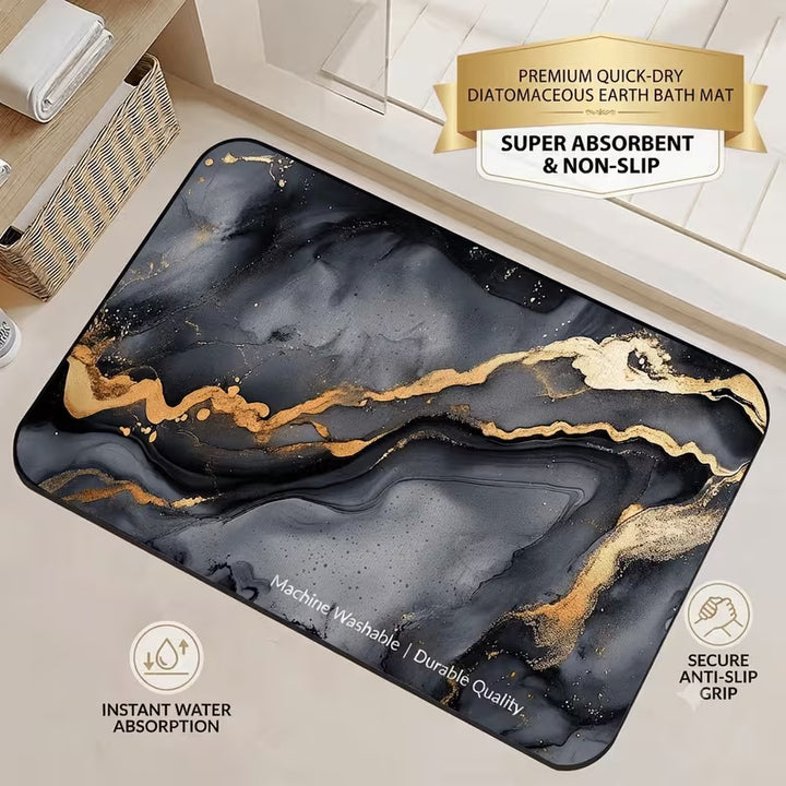 Quick-Dry Diatomaceous Earth Bath Mat Kalsten