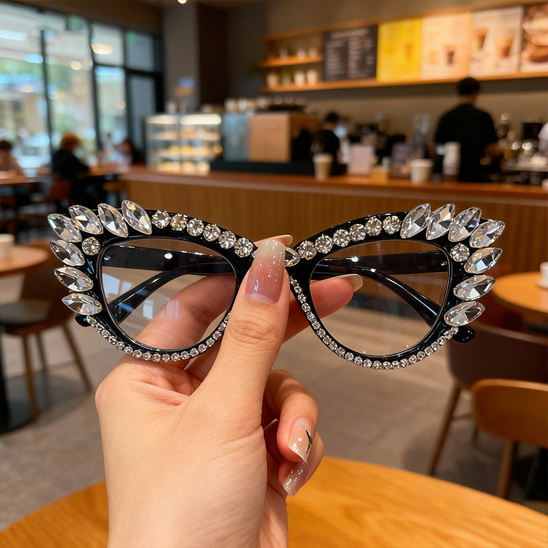 Luxury Cat-Eye Rhinestone Sunglasses Kalsten
