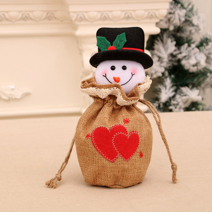 Festive Decorative Plush Snowman Gift Bag Kalsten