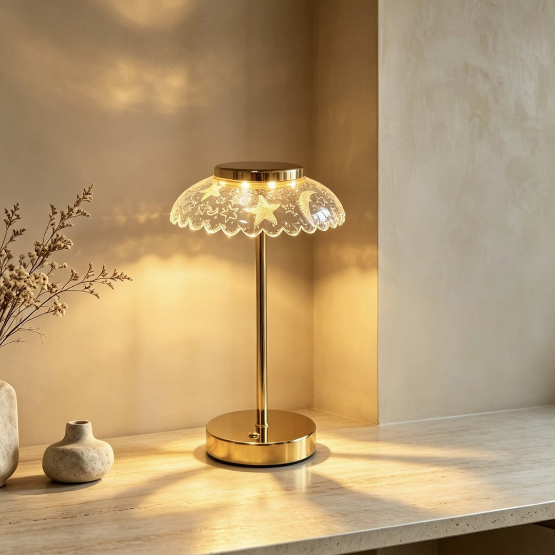 Artistic Glass Table Lamp