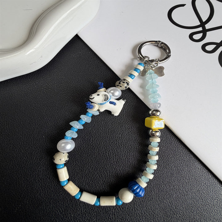 Beaded Pet-Themed Keychain Kalsten