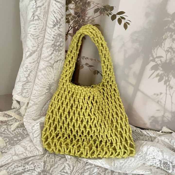 Hand-knotted tote bag with unique design Kalsten