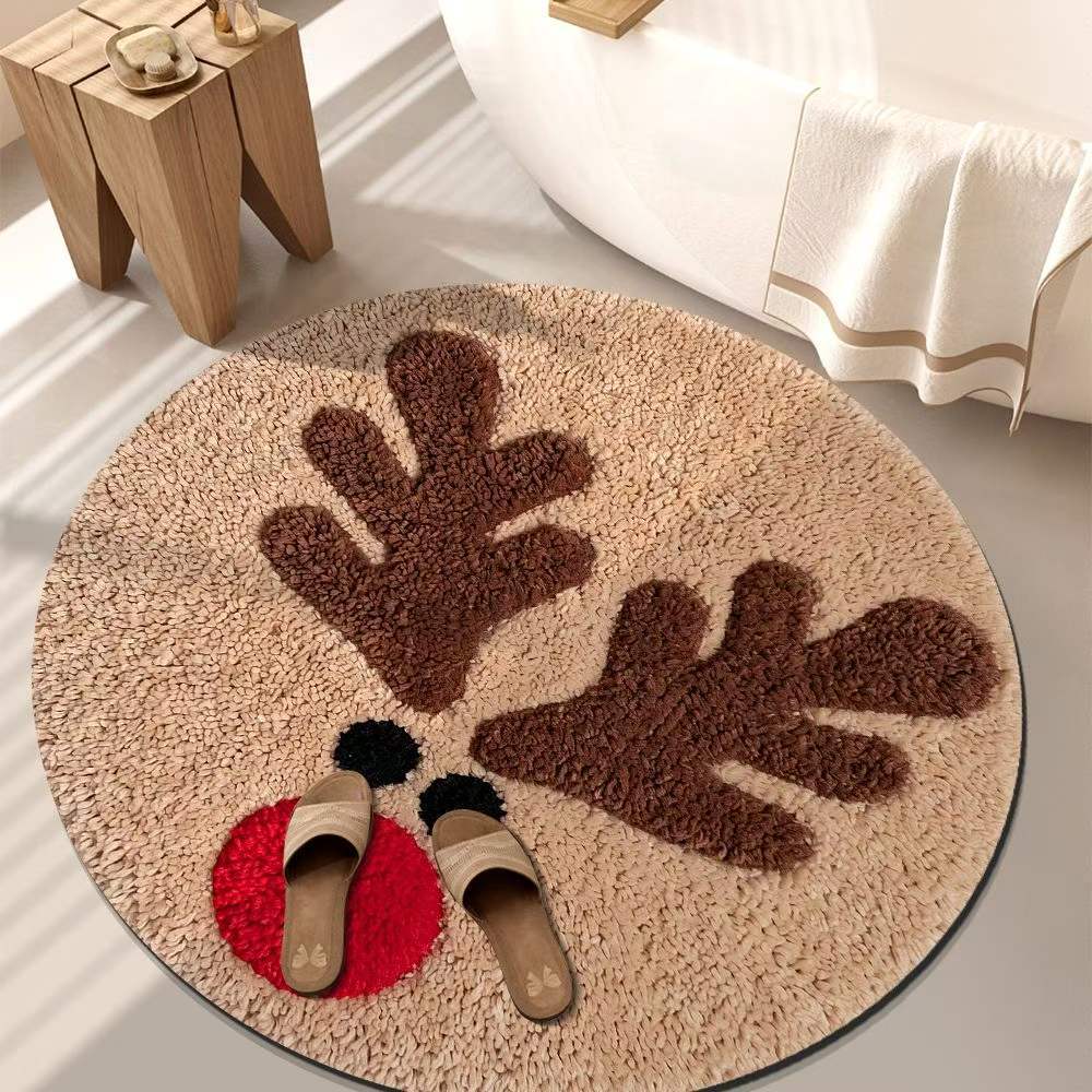 Playful Tiger-Themed Bathroom Mat Kalsten