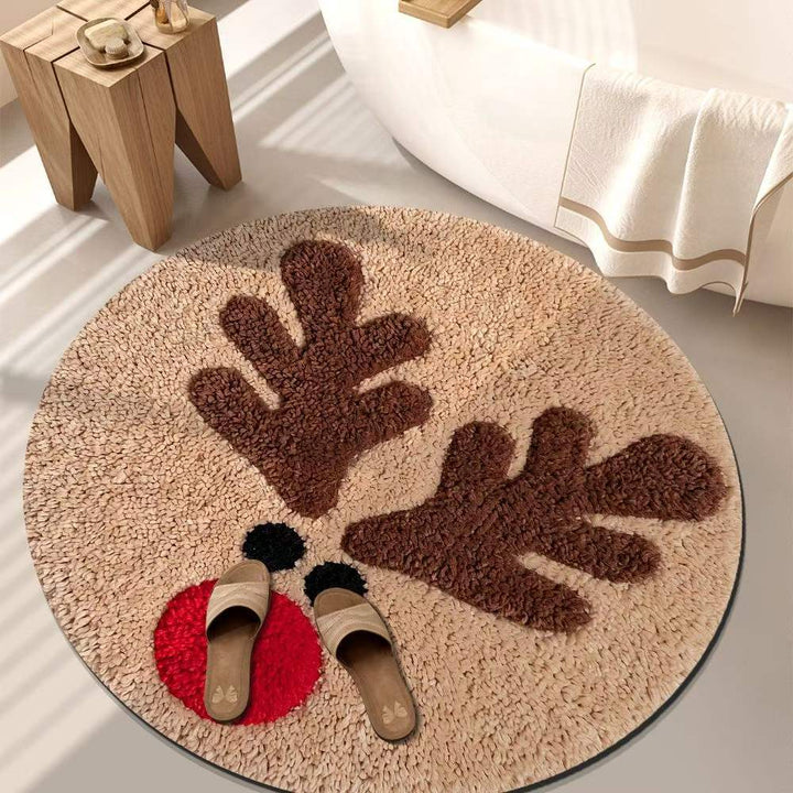 Playful Tiger-Themed Bathroom Mat Kalsten