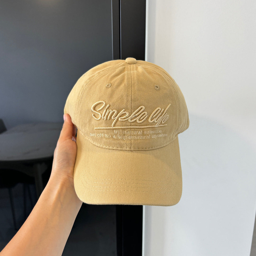 Relaxed Fit Embroidered Denim Cap