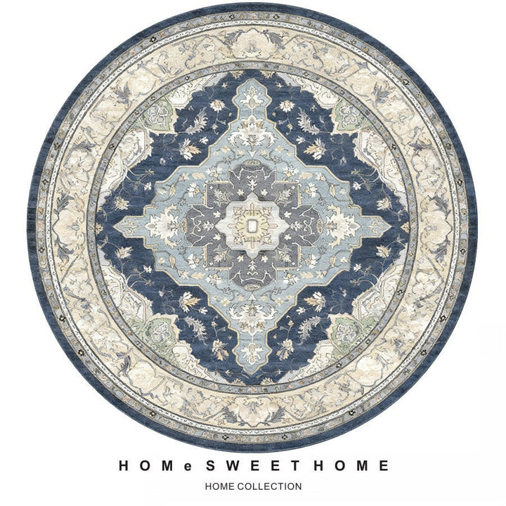 Vintage-Inspired Round Rug