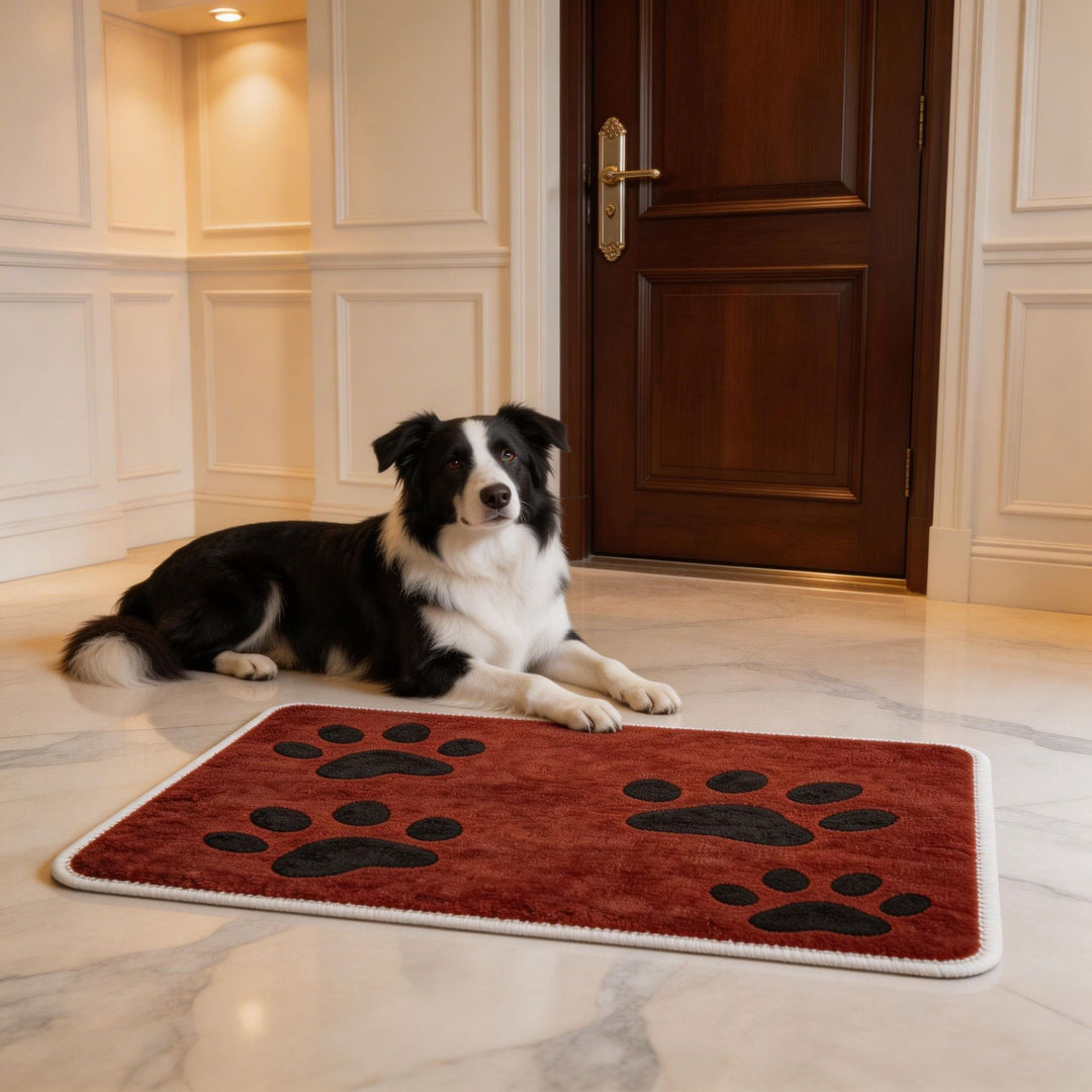 Decorative Pet Paw Print Area Mat