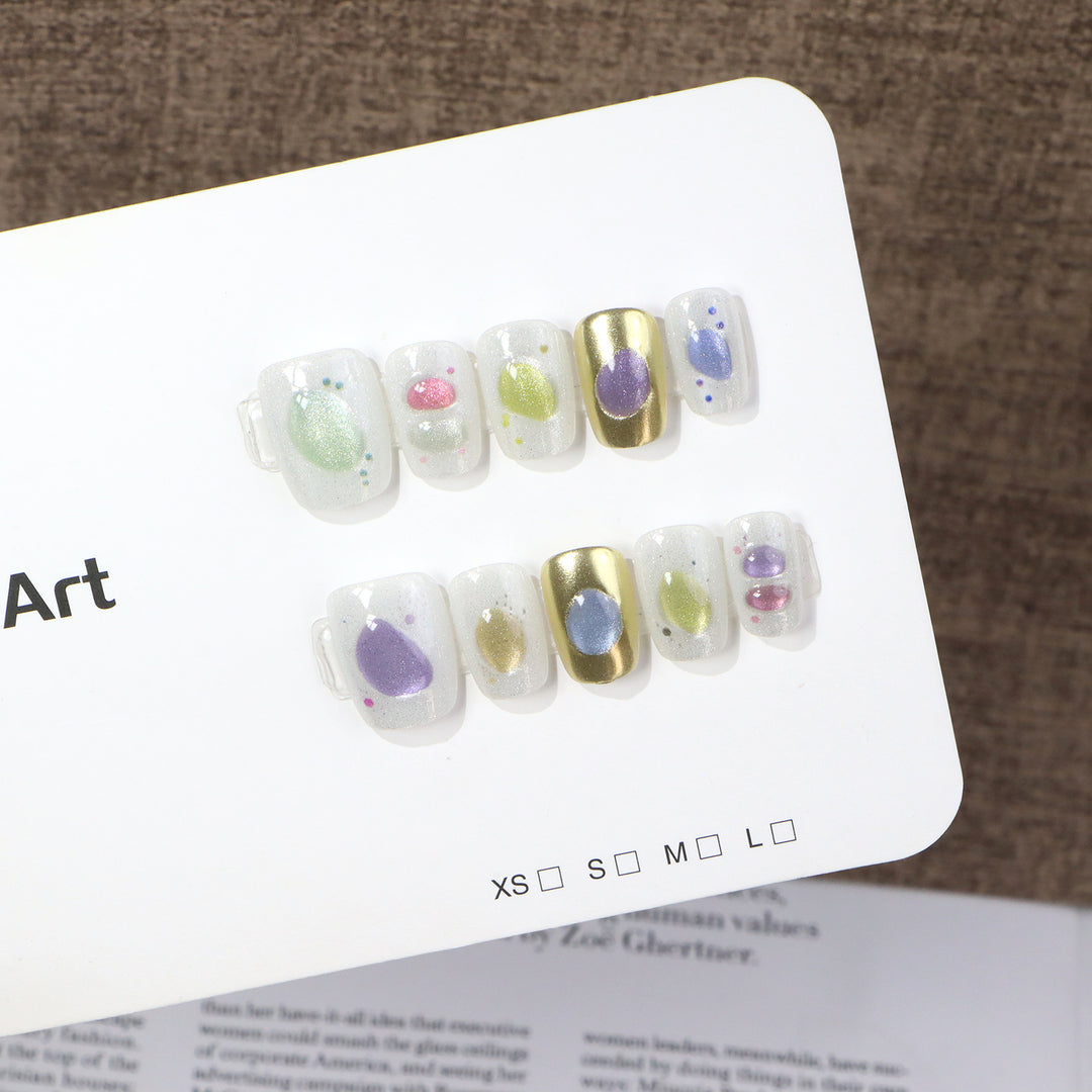 Artistic Press-On Nail Design Set Kalsten