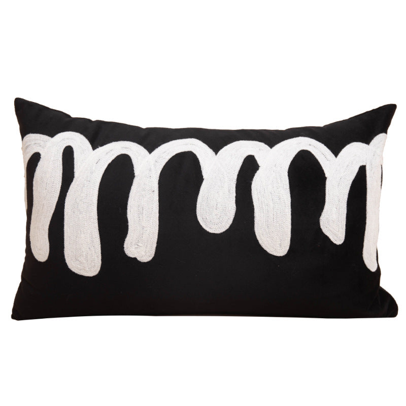 Artistic Abstract Design Lumbar Cushion Cover