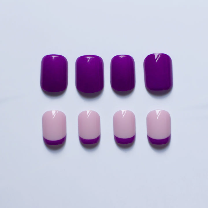 Stylish French Tip Nail Art Set