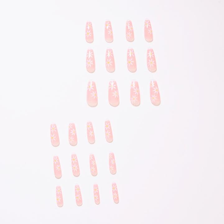Artistic Nail Extensions with Blooming Accents Kalsten