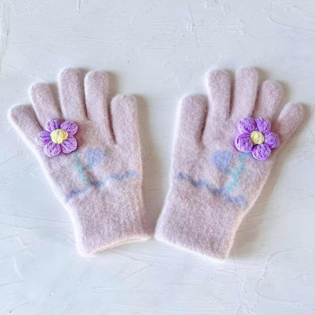 Butterfly Embellished Touchscreen Gloves Kalsten