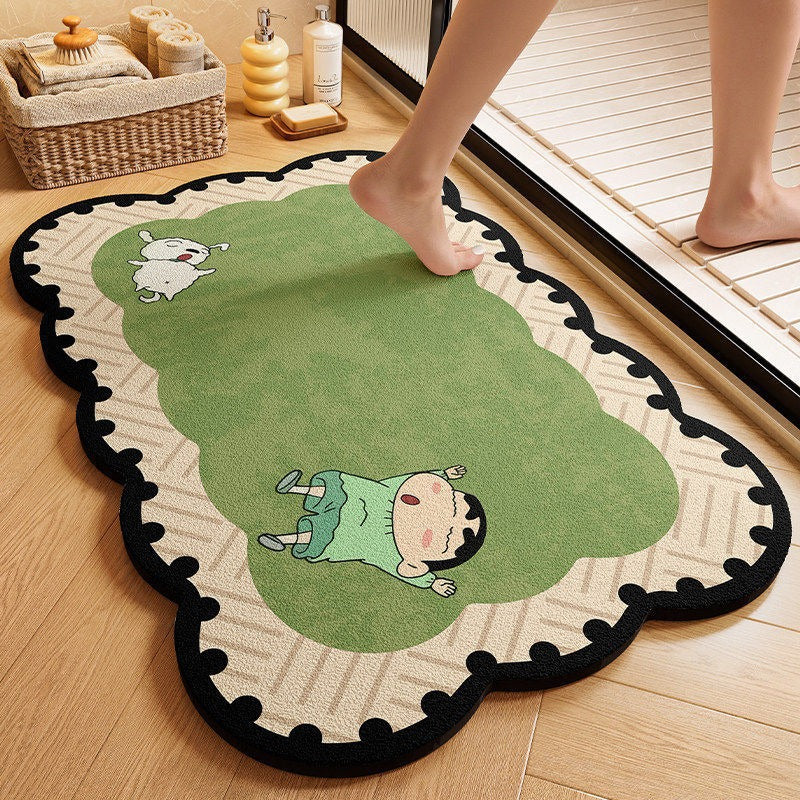 Plush Cartoon Bath Mat