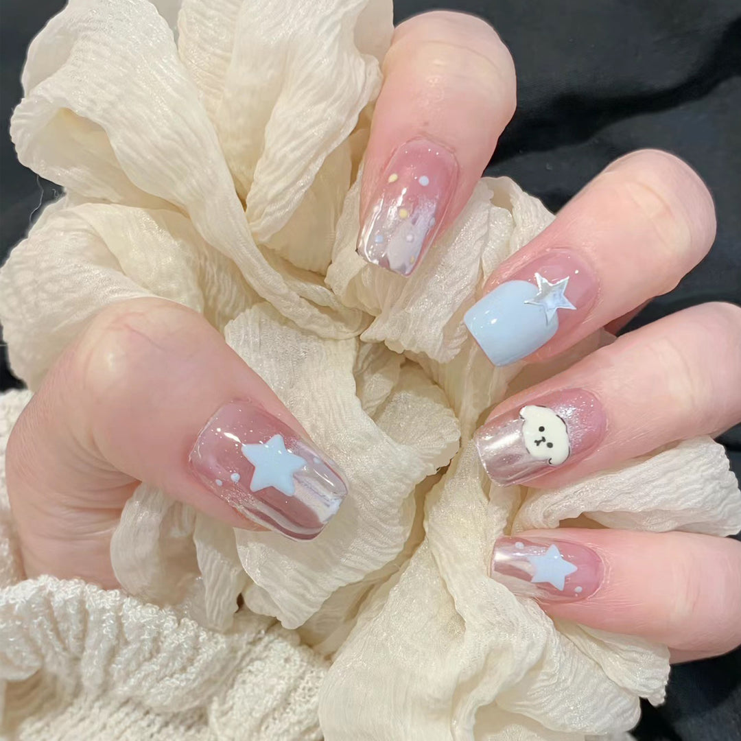 Creative Artistic Press-On Nail Design Kalsten