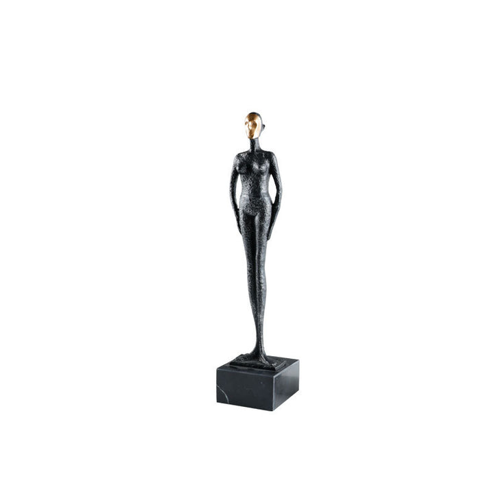 Modern Abstract Metal Plant Sculpture