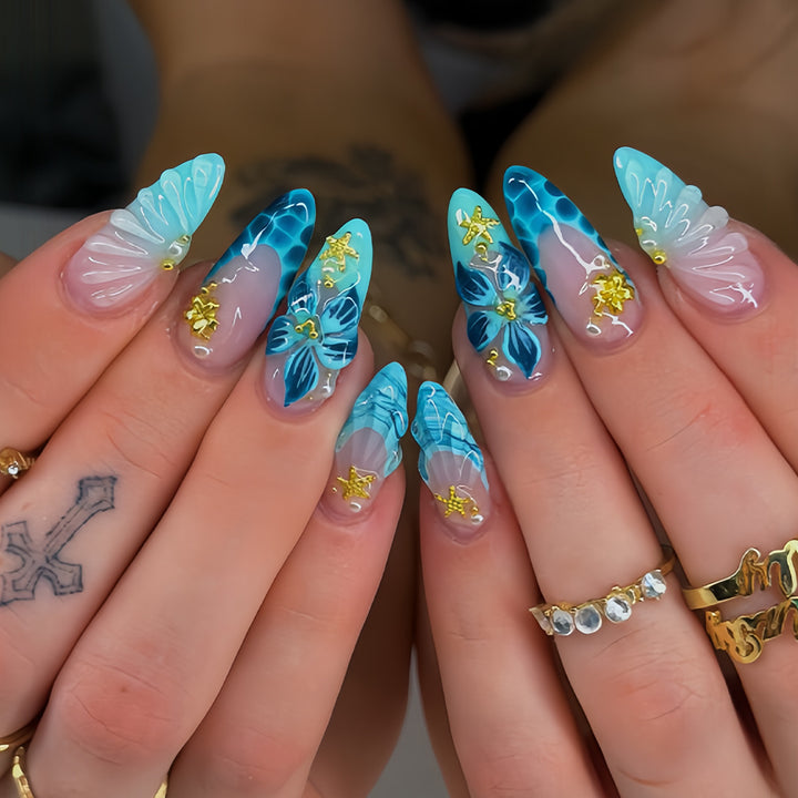 Artistic Long Acrylic Nail Tips Kalsten