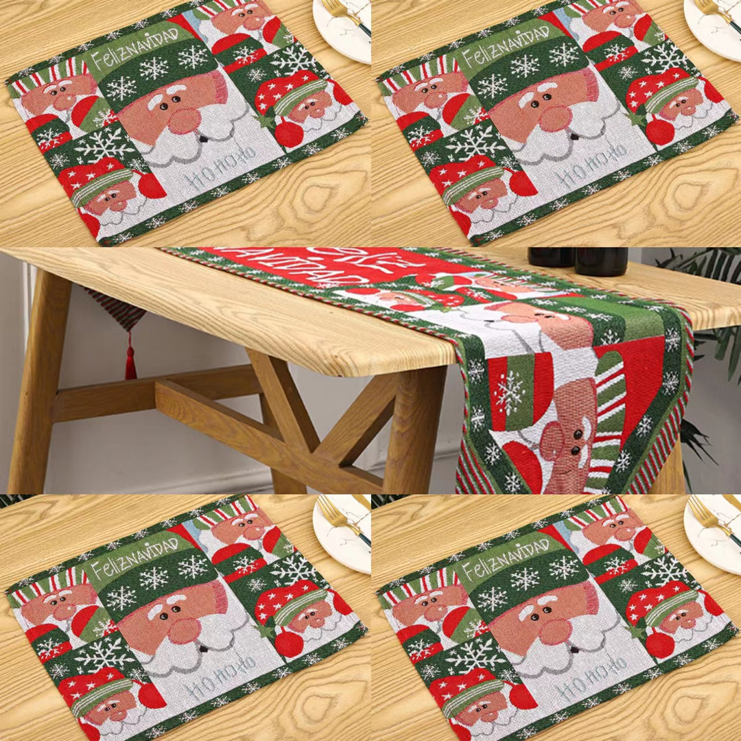 Festive tablecloth with Christmas tree motif Kalsten