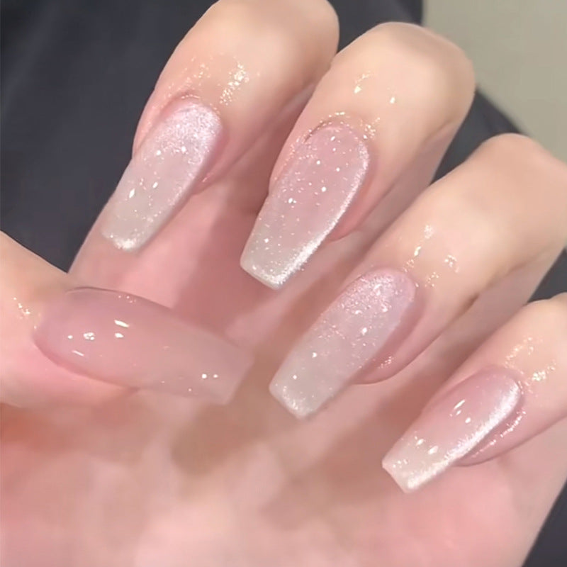 Stylish Press-On Nail Set with Elegant Floral Accents Kalsten