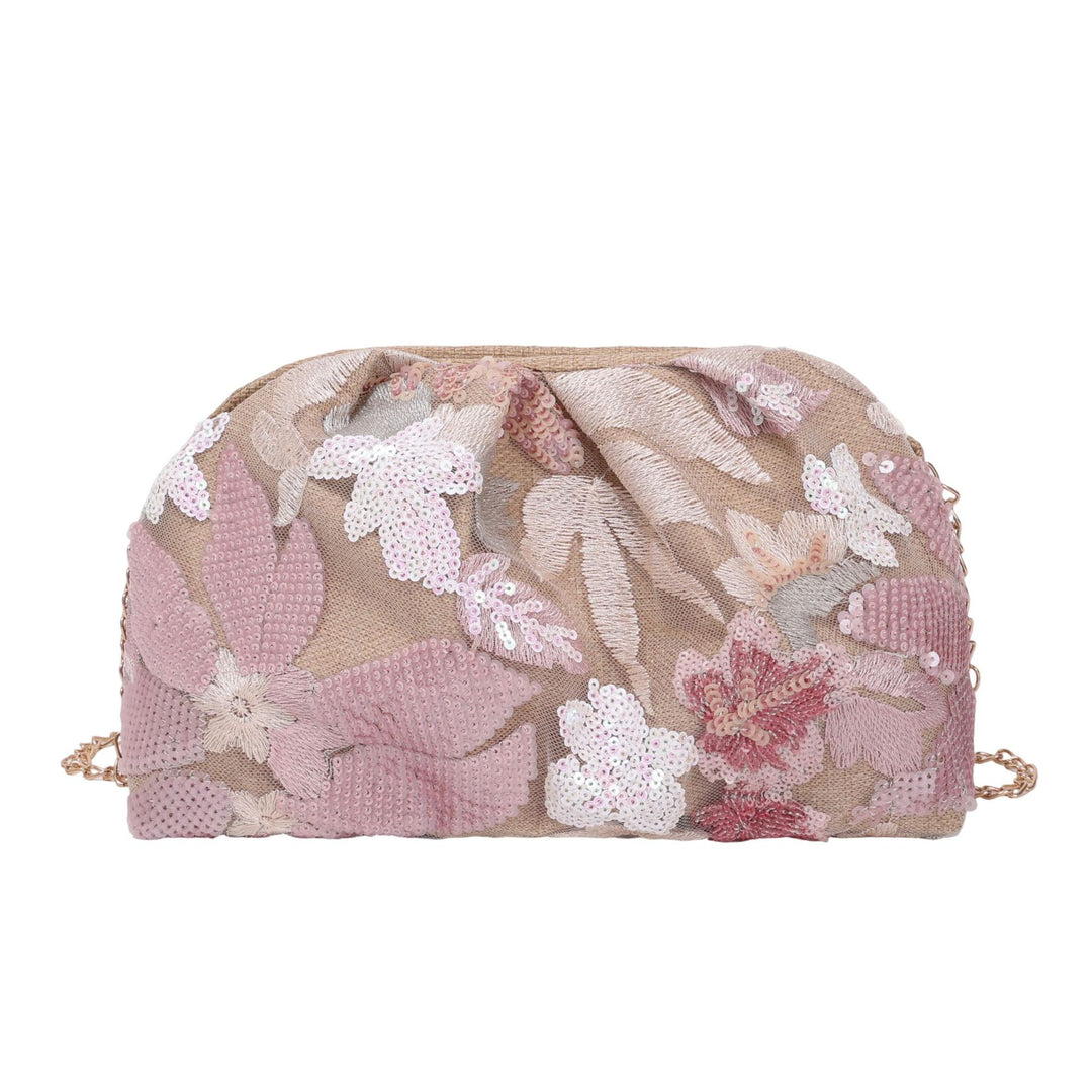WoElegant Floral Sequin Clutch Bag Kalsten