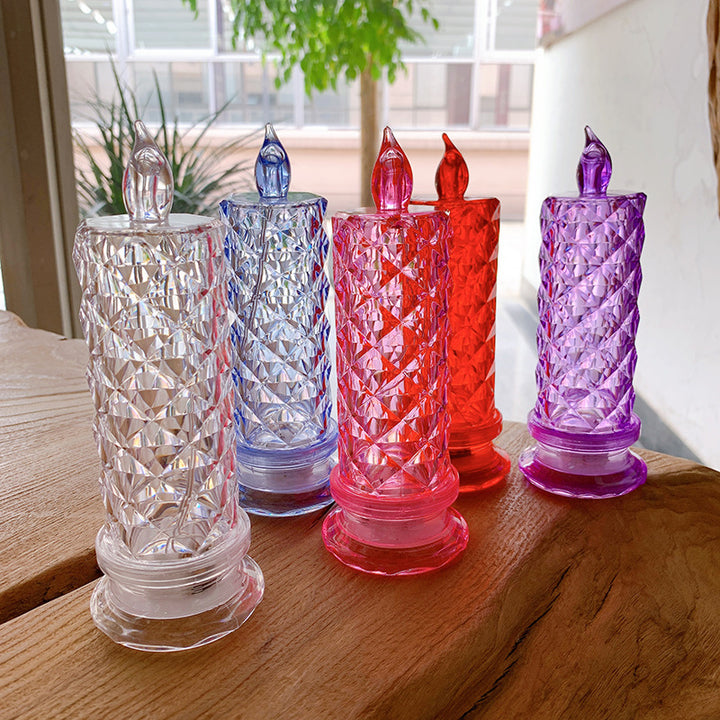 Decorative Crystal LED Flameless Candle Jar Kalsten