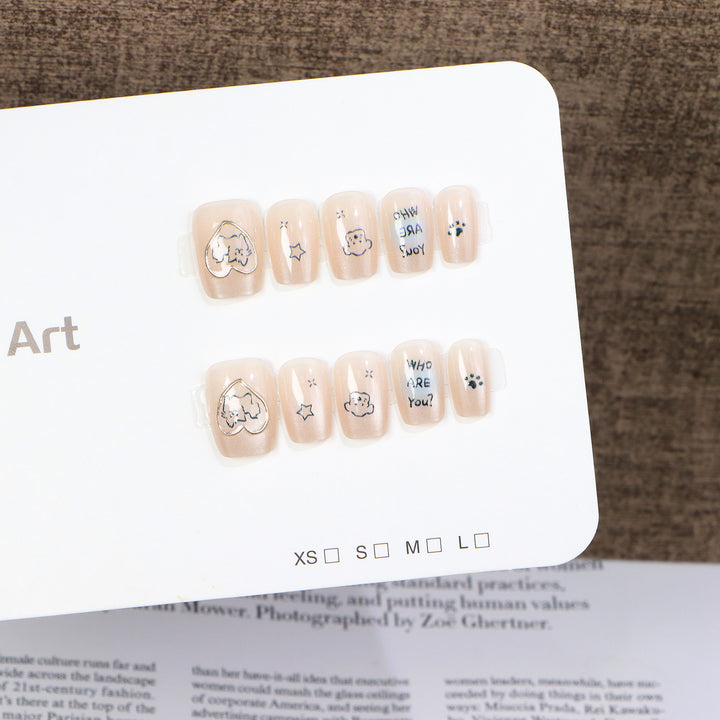 Fun-Themed Press-On Nail Art Set Kalsten