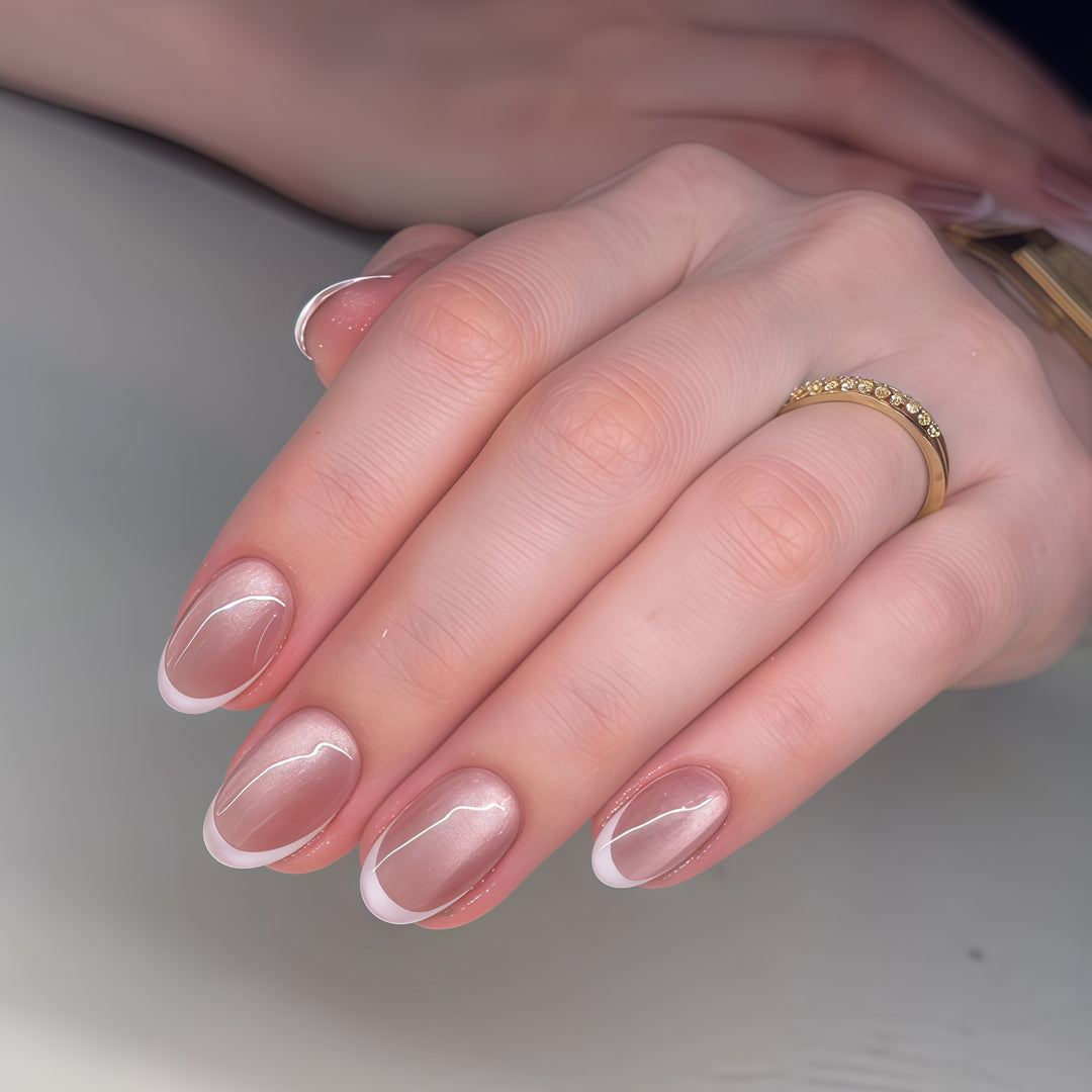 Elegant French Tip Press-On Nails Kalsten 1789389238