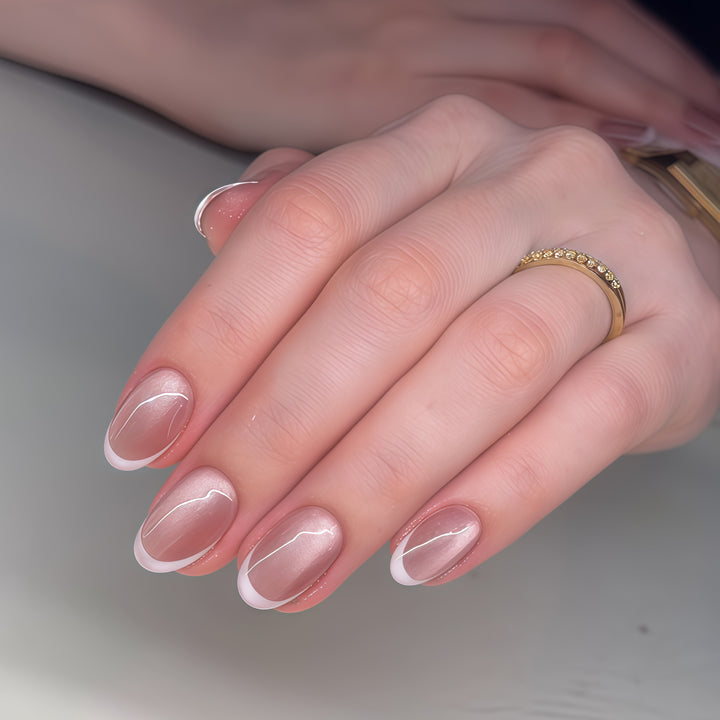 Elegant French Tip Press-On Nails Kalsten 1789389238