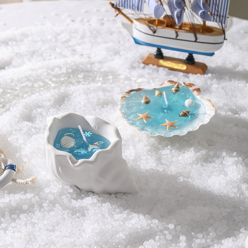 Ocean Resin Accent Shell Trinket Dish