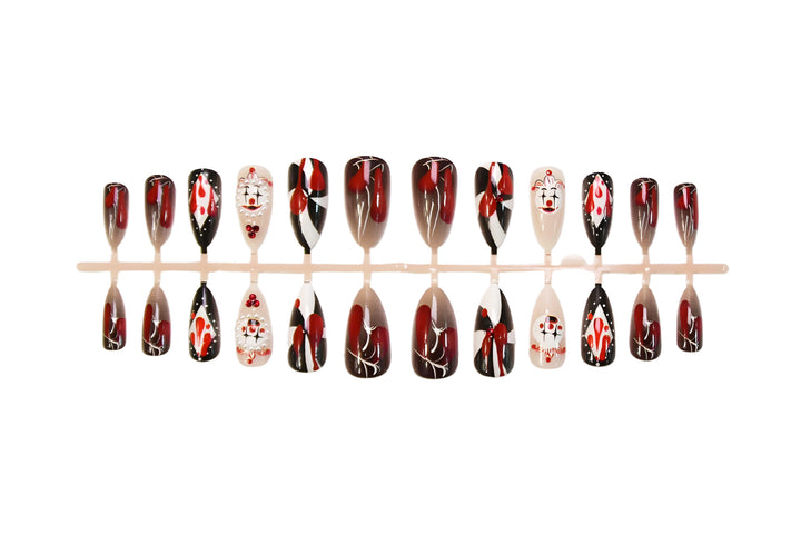 Halloween Artificial Nail Set with bloody motif designs and creative graphics Kalsten
