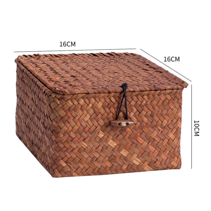 Handwoven Storage Box with Lid Kalsten