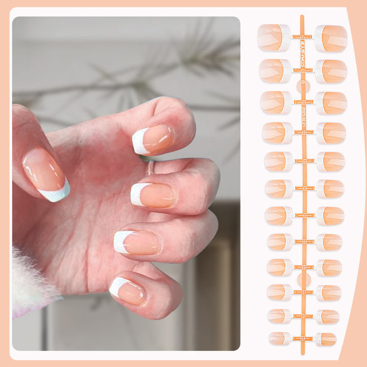 Elegant French Tip Press-On Nails Kalsten 1787228561