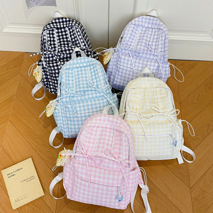 Playful Bunny-Ear Patterned Backpack Kalsten