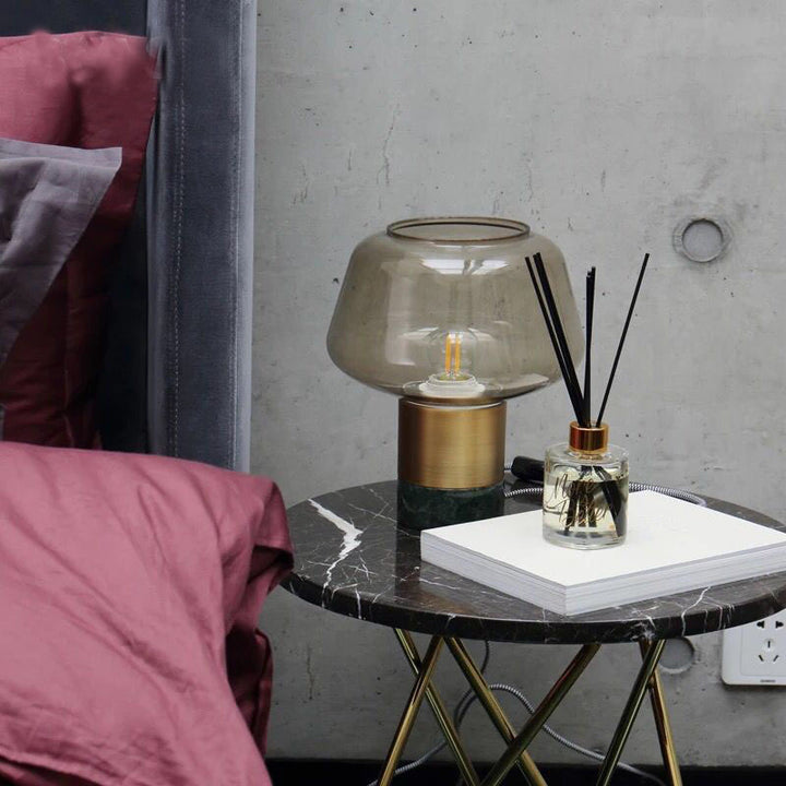 Artistic Table Lamp with Geometric Design
