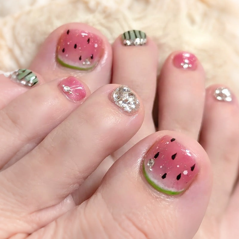 Creative Nail Design Set with Watermelon Elements Kalsten
