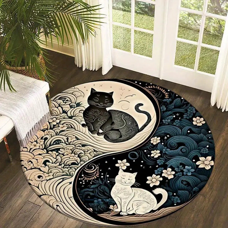Artistic Celestial Design Area Rug
