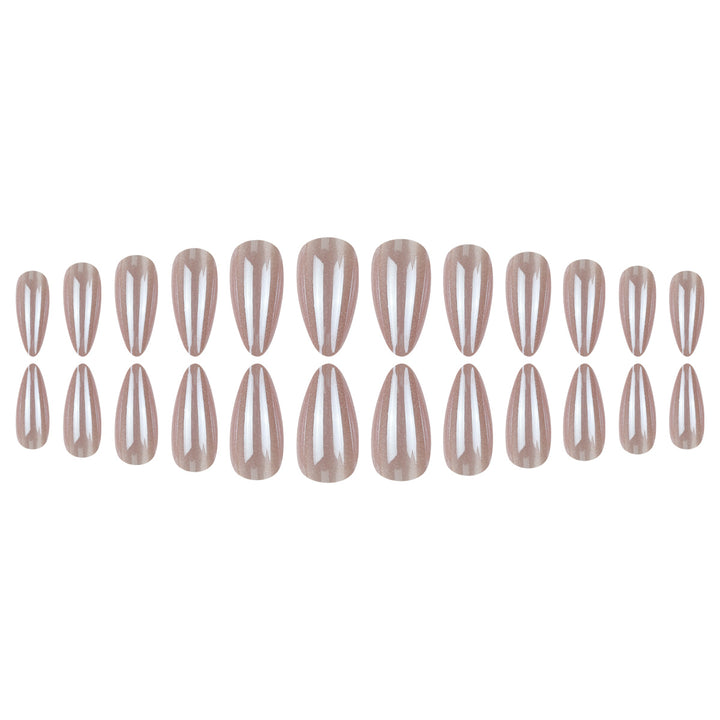 Elegant Glossy Stiletto Press-On Nails Kalsten