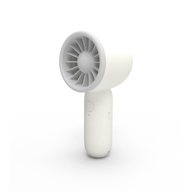 Unisex portable hand fan with closed turbine fan, quiet operation and rechargeable battery Kalsten