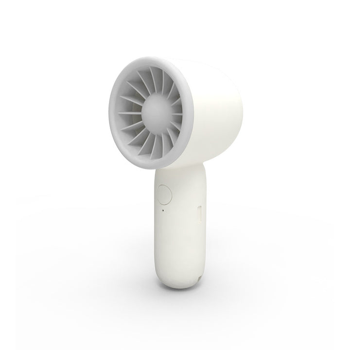 Unisex portable hand fan with closed turbine fan, quiet operation and rechargeable battery Kalsten