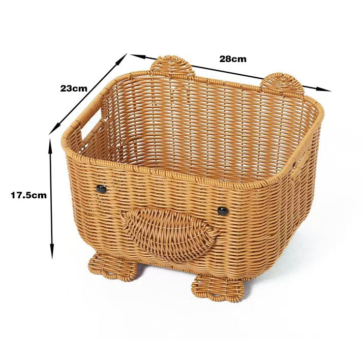 Adorable Decorative Animal Face Storage Basket Kalsten