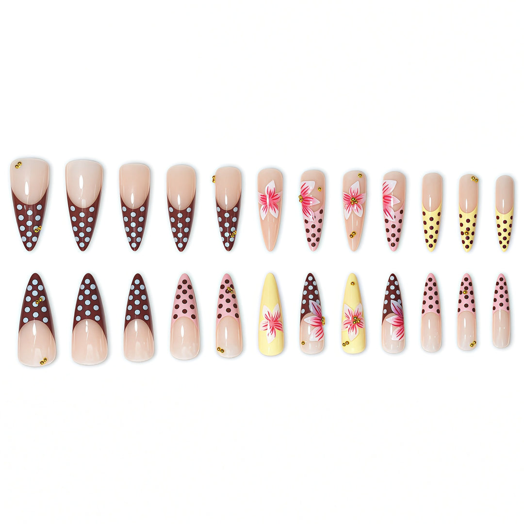 Decorative Stiletto Press-On Nail Extensions Kalsten 1787913981