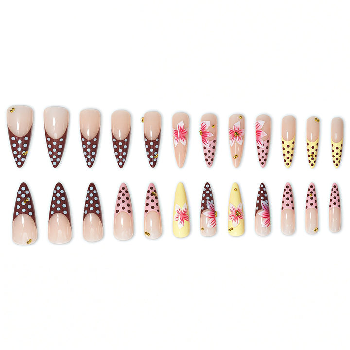 Decorative Stiletto Press-On Nail Extensions Kalsten 1787913981