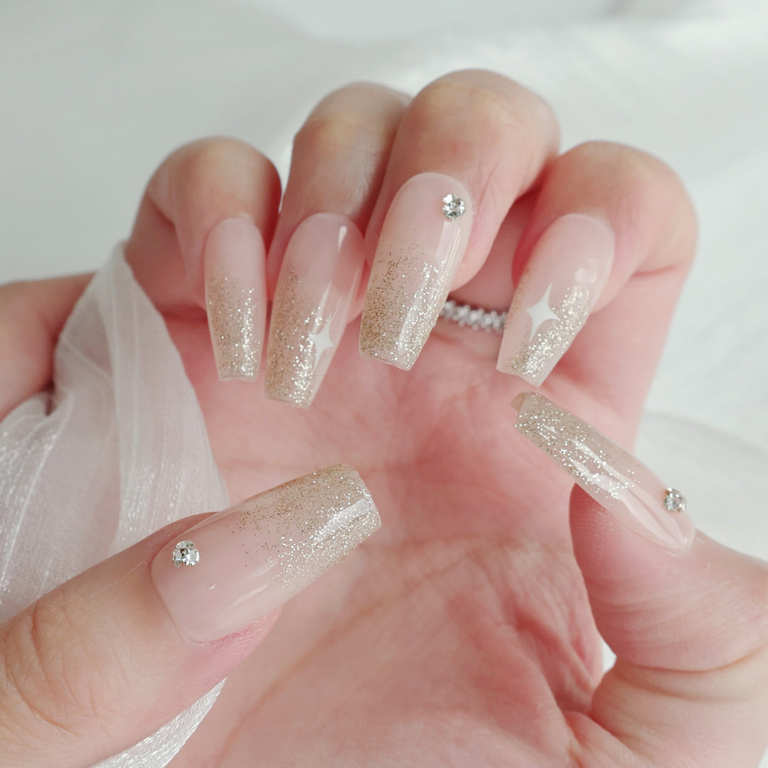 Butterfly-Embellished Press-On Nail Set